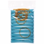 Бигуди пластмассовые-коклюшки 10шт d-1.2см «KUDRI», цвет голубой, (прозрачный пакет с подвесом)