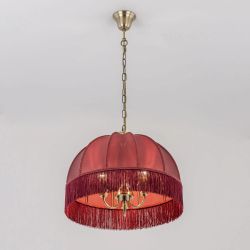 Citilux Базель CL407133 Люстра подвесная с бордовым абажуром
