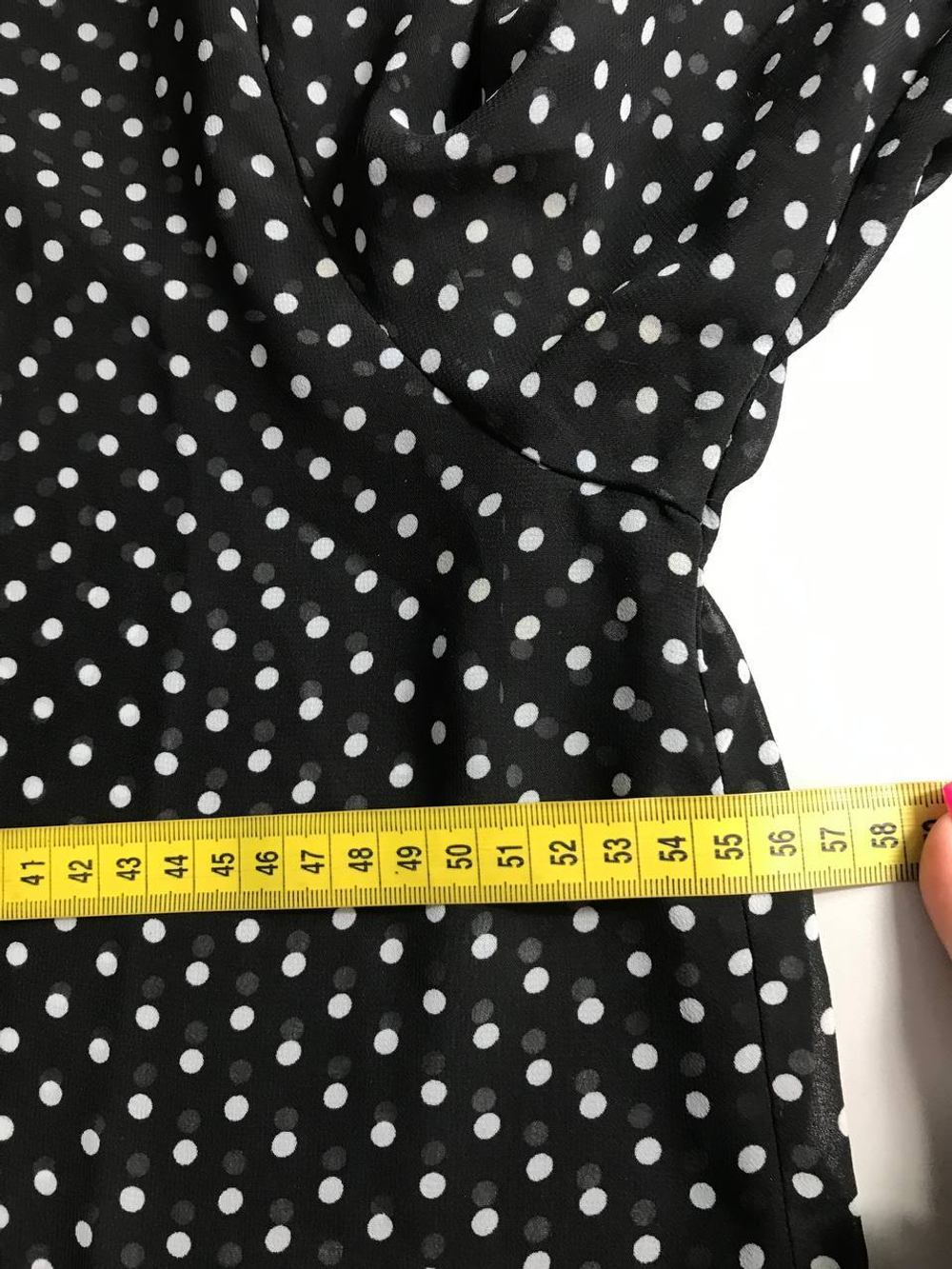 Блузка в стильный горошек, визуально 46 размер