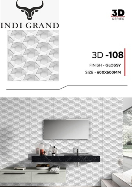 Керамогранит 3D 60х60 glossy-108