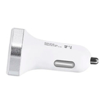 Автомобильное зарядное устройство USB Hoco Z3 (15.5W, 2 порта, с дисплеем) Белый
