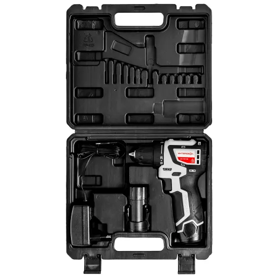 Аккумуляторная дрель-шуруповерт "ИНТЕРСКОЛ" ДА-10/12В 687.2.2.70 МиниМАКС