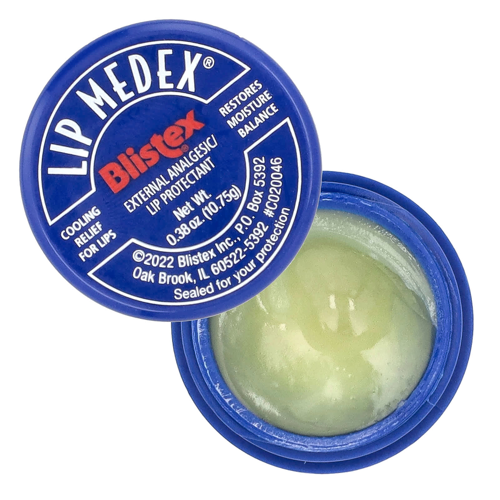 Blistex, Lip Medex®, защитное средство для губ и наружное обезболивающее, 10,75 г (0,38 унции)