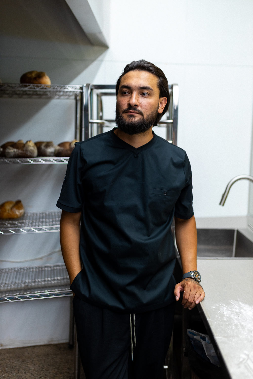 Китель поварской мужской Space black