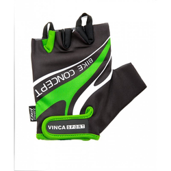 Перчатки велосипедные мужские, гелевые вставки, цвет черный с зеленым, размер M VG 949 black/green (