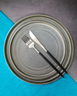 Тарелка мелкая с бортами 8,75" 225 мм, серый «Corone Urbano»