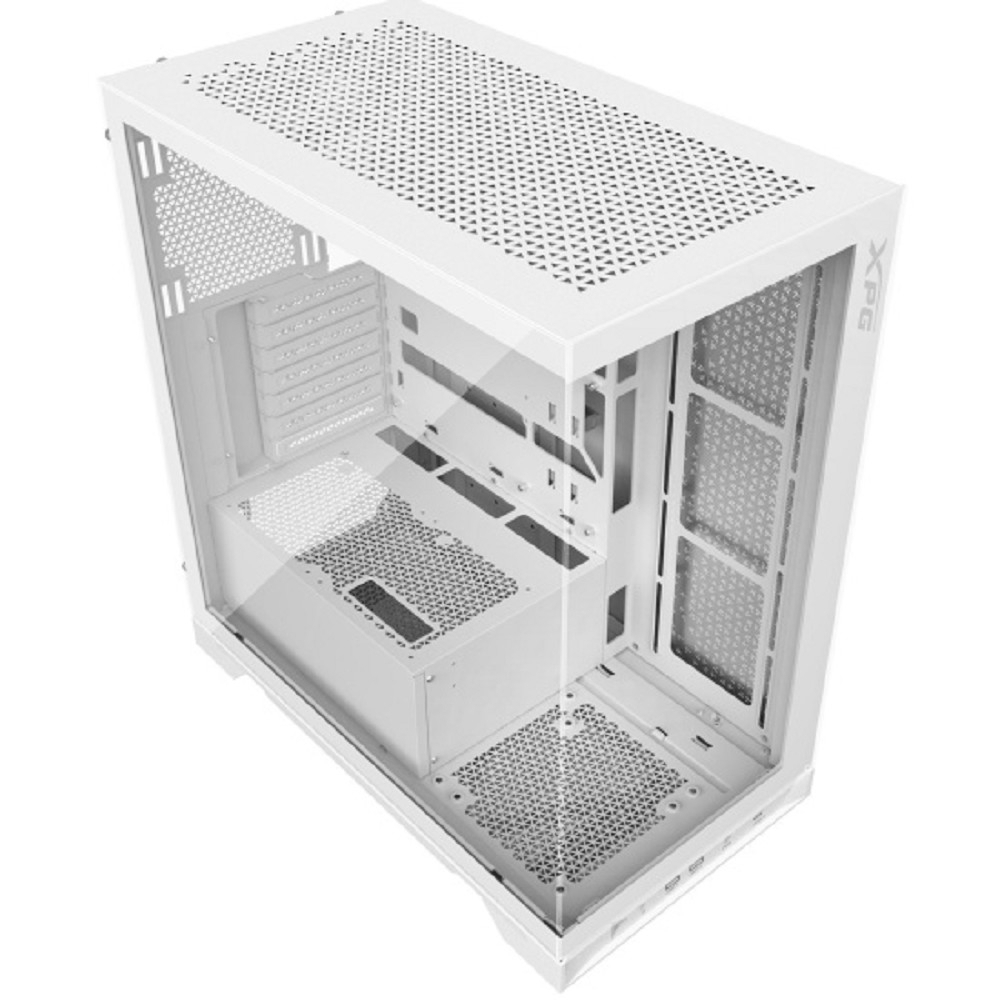 Корпус для компьютера XPG INVADER X WHITE (INVADERXMTWOF-WHCWW) Mid-Tower, Micro-ATX, Mini-ITX, Standard-ATX, USB 3.2 Gen2 Type-A, USB 3.2 Gen2 Type-C, white