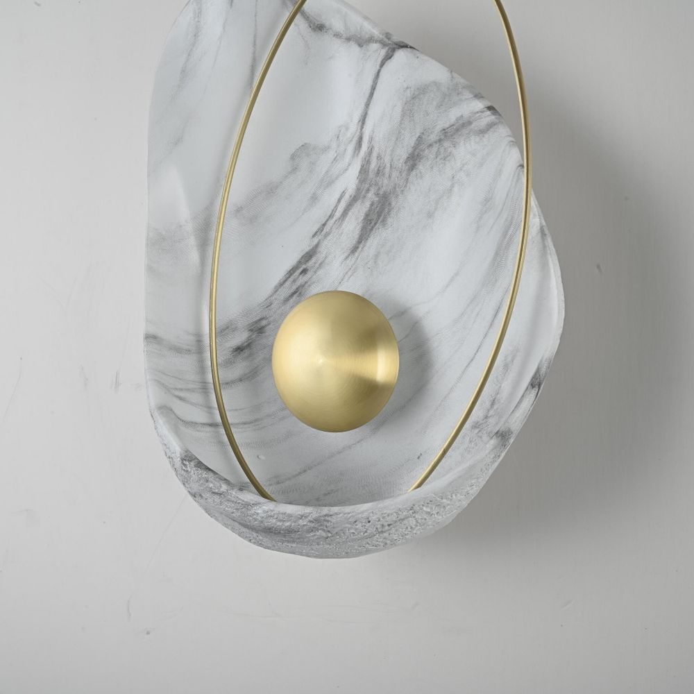 Настенный Светильник Clam Белый Мрамор By Imperiumloft