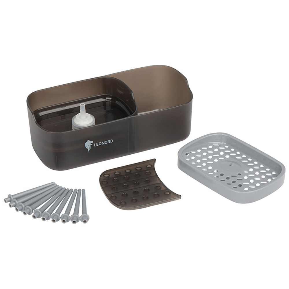 Диспенсер для моющего средства "Sauber" (с держателем для губки и органайзером)