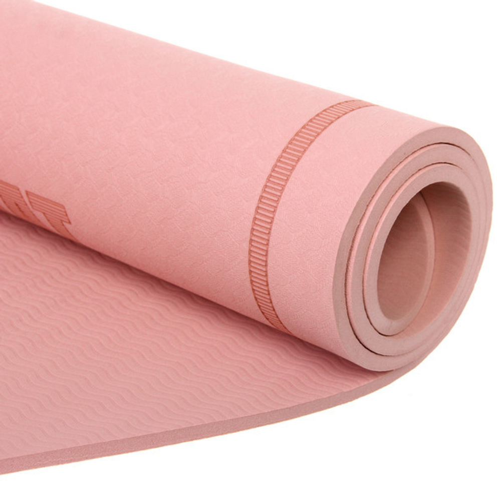 Коврик для прыжков на скакалке «Sportage» 6 мм 126*61 см, розовый