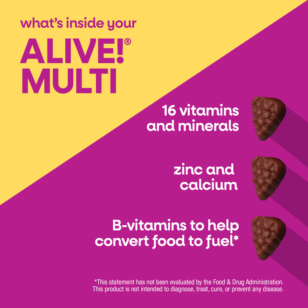Nature's Way, Alive!®, жевательные мультивитамины для женщин, смесь ягод, 60 жевательных мармеладок