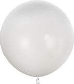 Шар (36''/91 см) Белый, пастель, 1 шт.