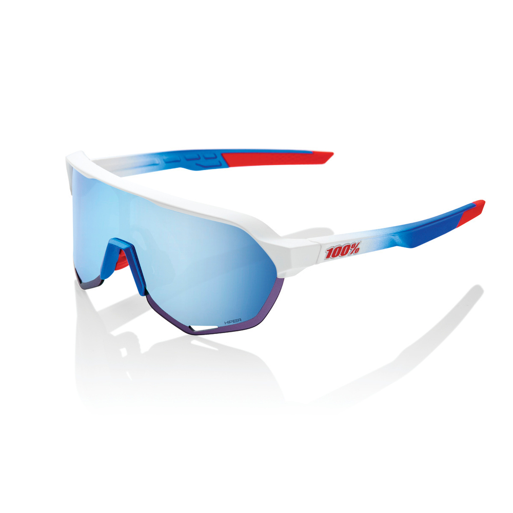 Спортивные очки 100% S2 / TotalEnergies Team Matte White Metallic / HiPER Blue ML Mirror Lens