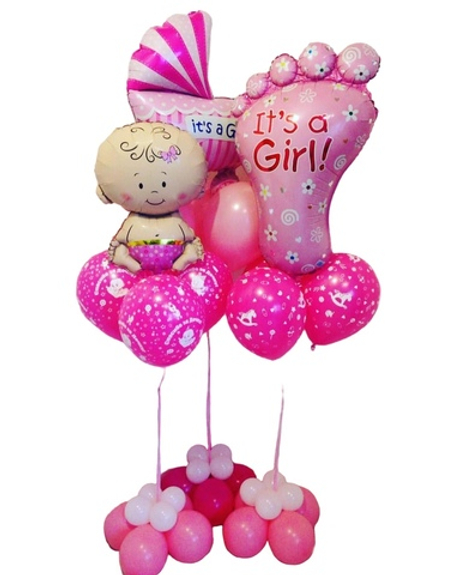 Воздушный сет на выписку девочки