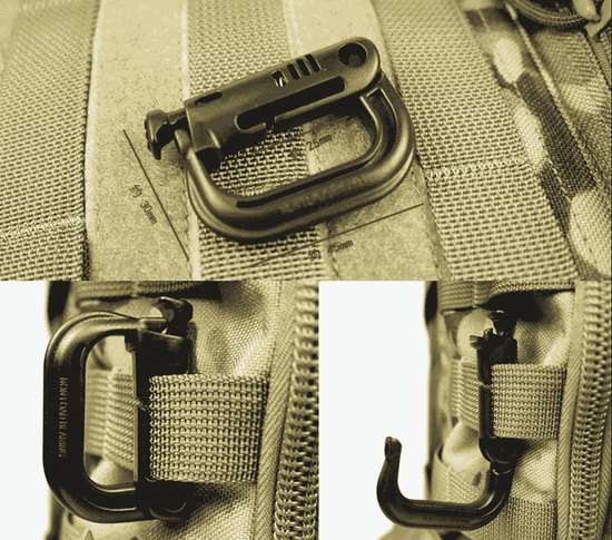 Карабин D-образный с защелкой