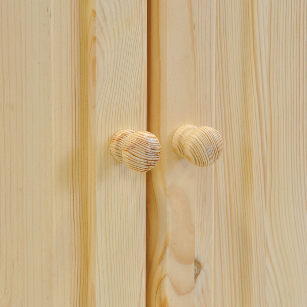 Тумба, 174х39х81, Лена, с ящиками, 4 двери из сосны, прозрачный лак, Dipriz