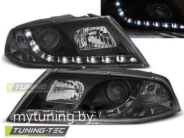 Передние фары Skoda Octavia 2 daylight D1S black