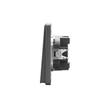 Выключатель ROUND 1 кл 10А с/у титан KRANZ