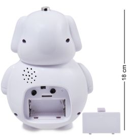 GAEM Art CL-76/3 Будильник «Собачка» белый