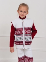 Жилет вязаный на молнии