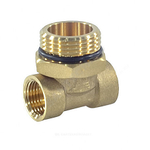 Тройник коллекторный латунь 1"х1/2"х1/2" Апогей 340001