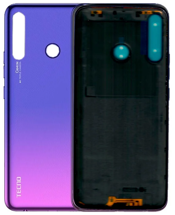 Задняя крышка для TECNO Camon 12 Air purple фиолетовая