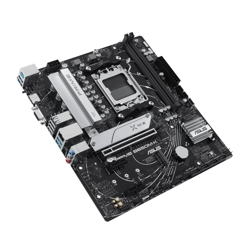 Материнская плата ASUS PRIME B650M-K AM5 2xDDR5 4xSATA3 RAID 2xM.2 VGA HDMI DP mATX
