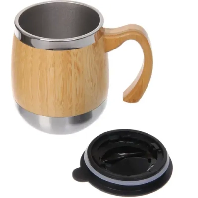 Термокружка 450мл «Bamboo» с пластиковой крышкой