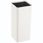 Подставка для ножей "Fantasia" 10*10*22,5см, цвет белый