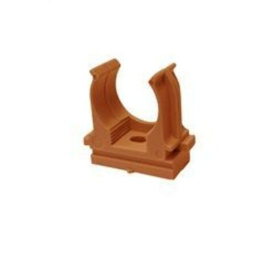 Крепеж-клипса для монтаж, пист, d25 мм (100 шт) оранжевая EKF-Plast