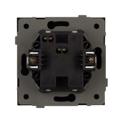 Механизм выключателя одноклавишный непроходной SWT-TENDO-MK01-PL-BK (230V, 10A) (Arlight, Черный) 054035