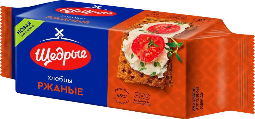 Хлебцы Щедрые ржаные 100г