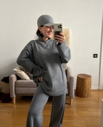 Костюм трикотажный французский серый