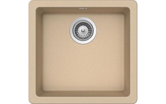 Мойка SCHOCK Quadro 50 (N-100S) Cristalite 450x430 (подстольный монтаж) лунный камень