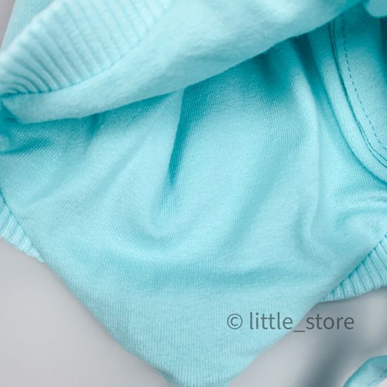 Шапочка из футера с начесом "Simple" Ментол