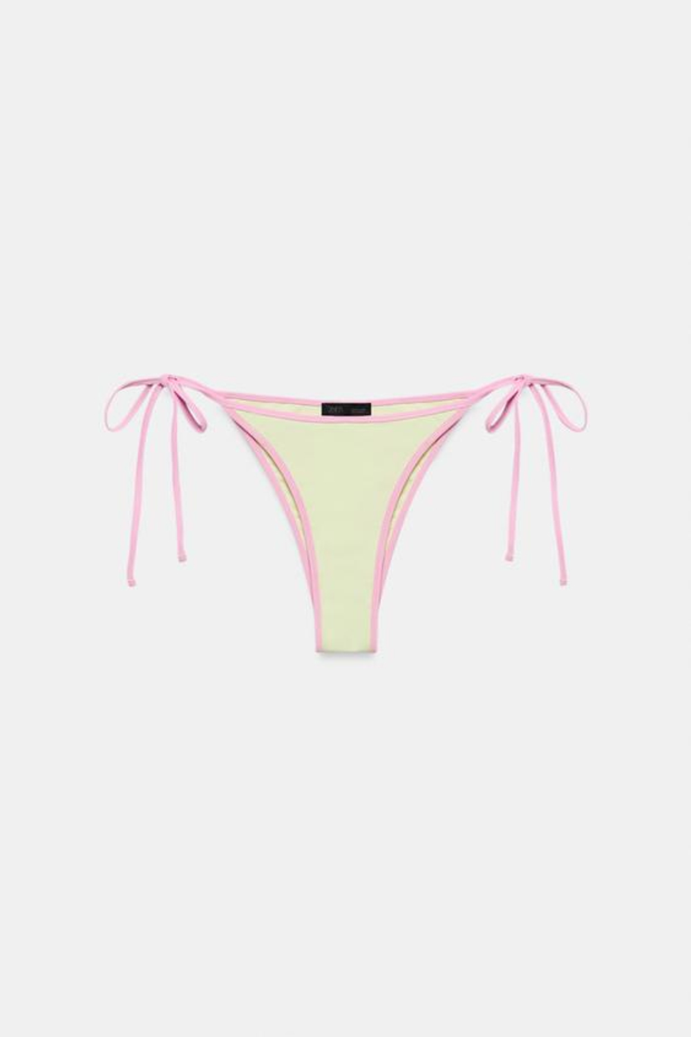 ZARA КОНТРАСТНЫЕ ПЛАВКИ-БИКИНИ, ЖЕЛТЫЙ