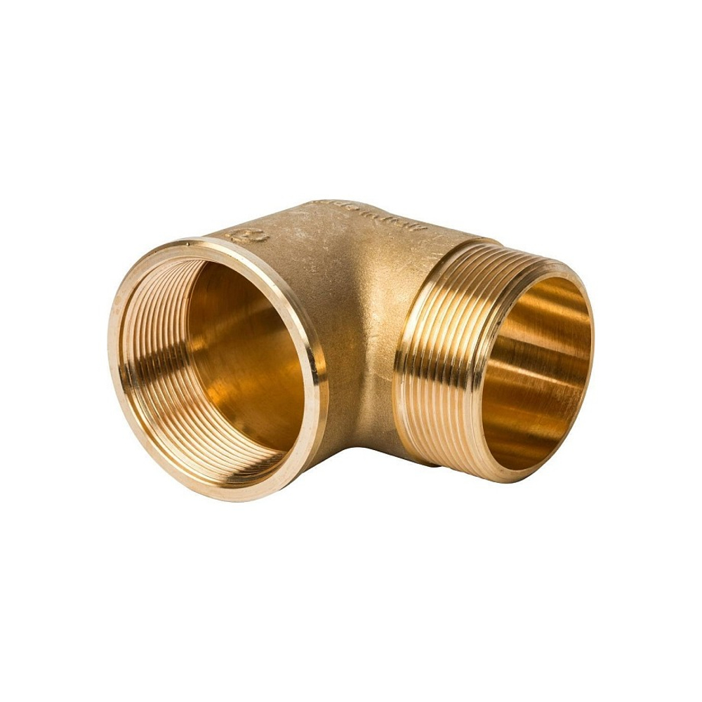 Переход с внутренней резьбы на наружную угловой STOUT SFT 0011 - 2" (латунь без покрытия)