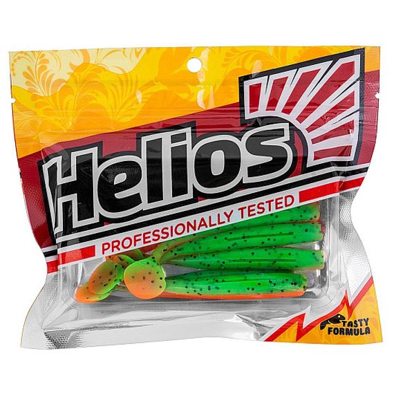 Виброхвост Chebak 3,15&#39;/8 см Pepper Green &amp; Orange 7шт. (HS-3-018) Helios