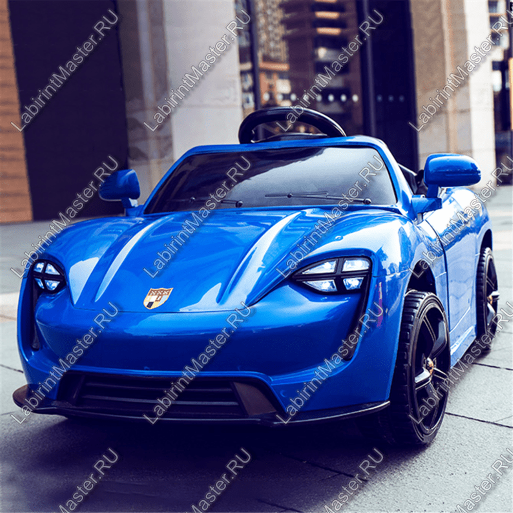 Детский электромобиль "Porshe" синий