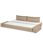 Бескаркасный диван-кровать c подлокотниками BuyDream Plus (бежевый)