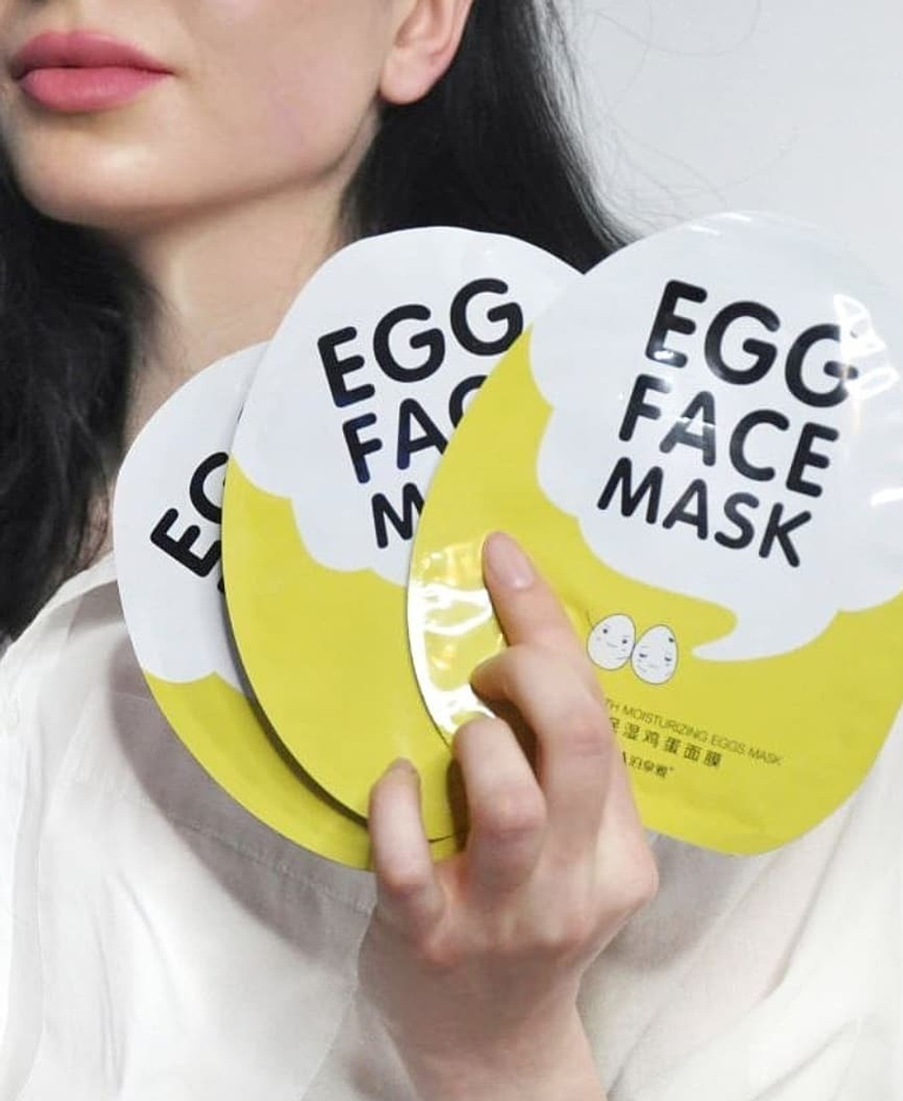 Тканевая яичная маска