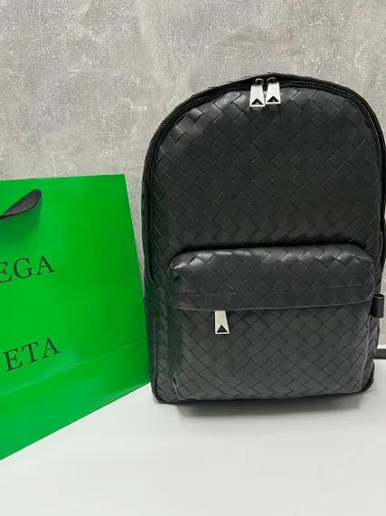 Рюкзак Bottega Veneta Intrecciato черный