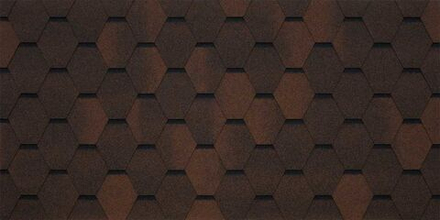 Гибкая черепица TEGOLA GARDA Marrone 439 2,86м2