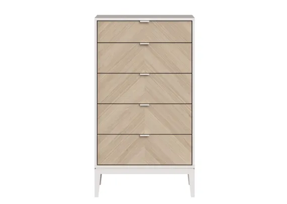 Комод Fjord 5 ящиков (белый)