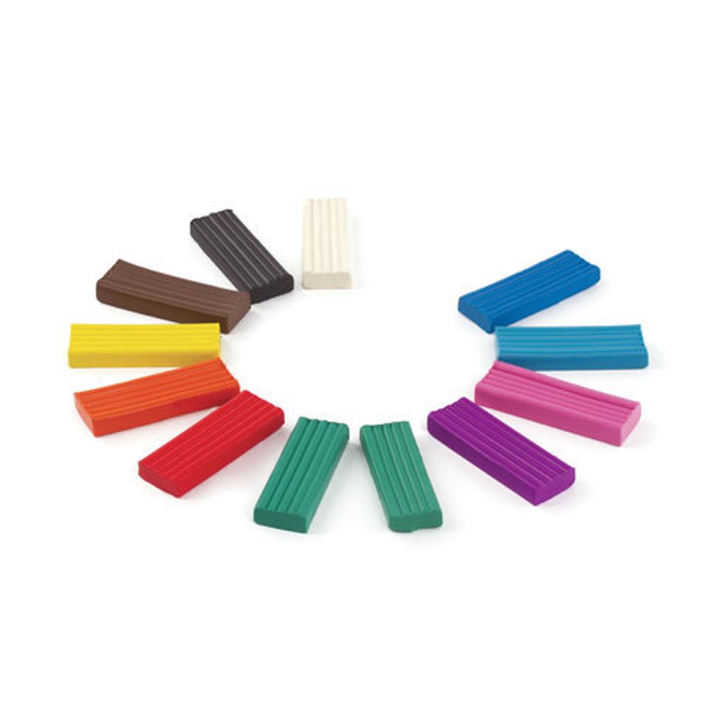 Пластилин классический ПИФАГОР "ЭНИКИ-БЕНИКИ", 12 цветов, 240 г, со стеком, картонная упаковка, 100973