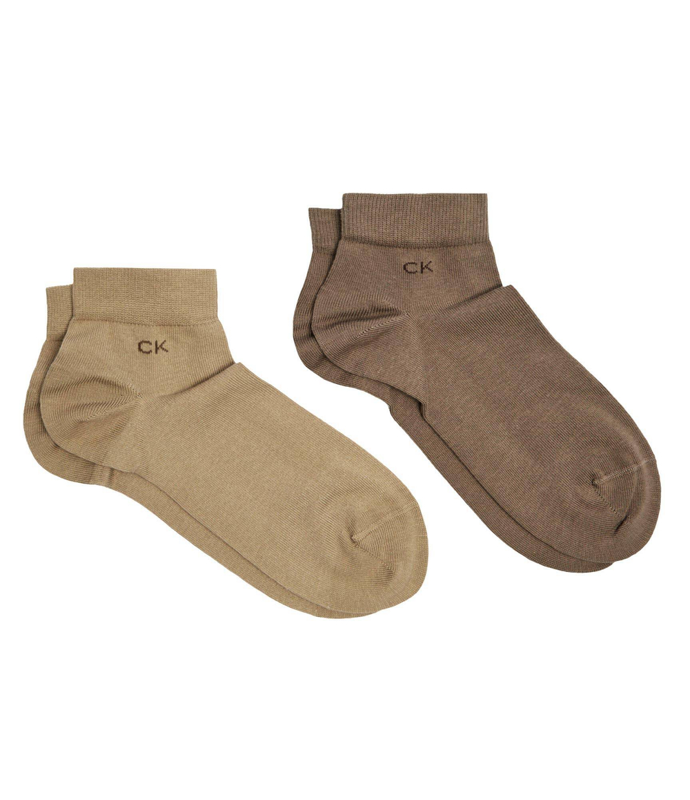 носки 2 пары Calvin Klein - бежевый(701218706)