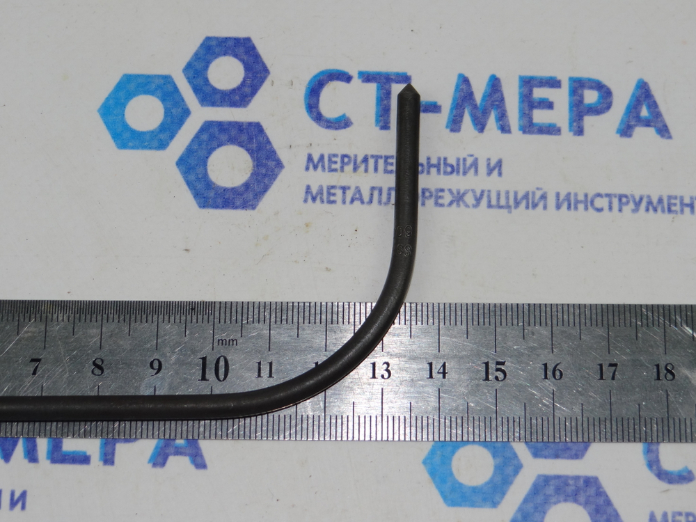 Метчик гаечный М6 (0009) с изогнутым хвостовиком L=140мм