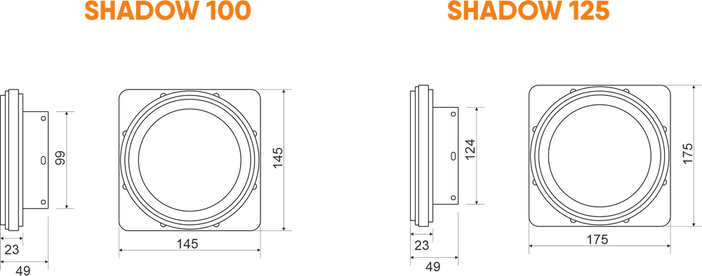 Вентилятор теневой Technova SHADOW 100 с обратным клапаном, под натяжной потолок