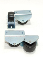 Колесо мебельное с диаметром 35 мм, высотой 46,5 мм и нагрузкой до 80 кг