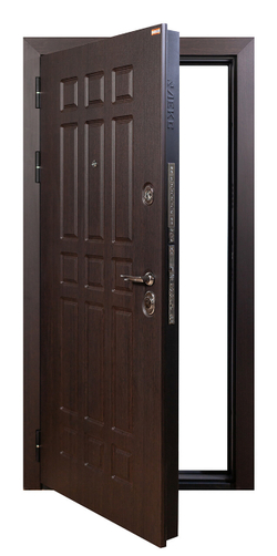 Входная металлическая дверь Лекс 8 Сенатор 3К Венге /  № 85 Софт белый снег